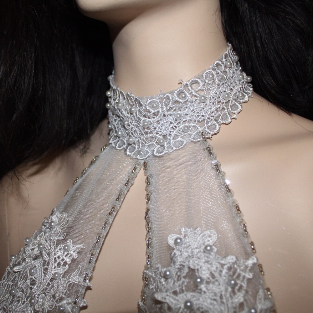 Silver sequins dress